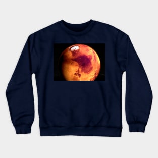 Planet Mars Globe rendering Crewneck Sweatshirt